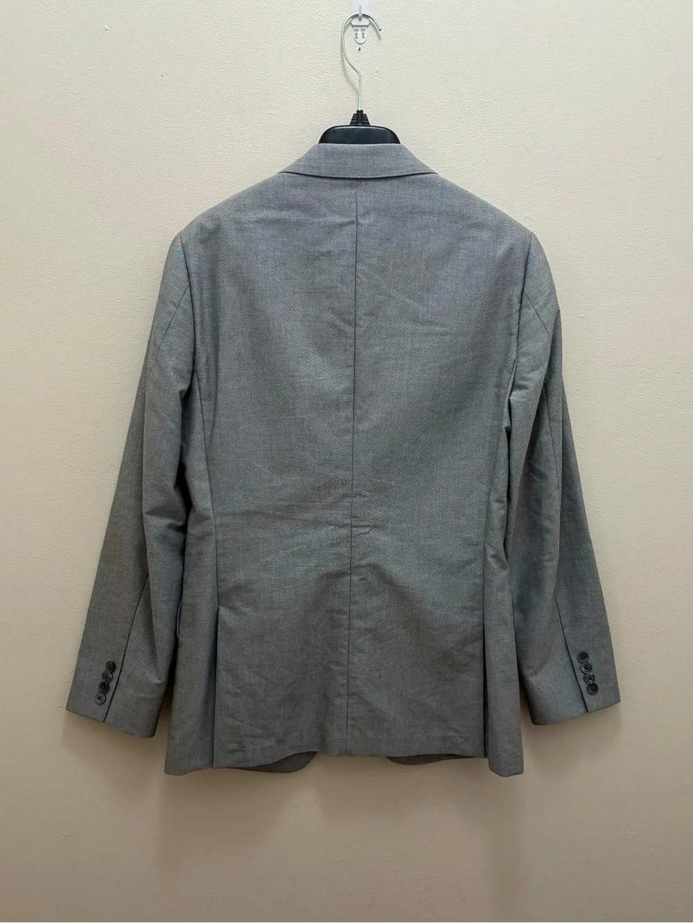 J. Crew $348 Gray Ludlow Slim Suit Jacket In Portuguese Cotton Oxford Size 38R M